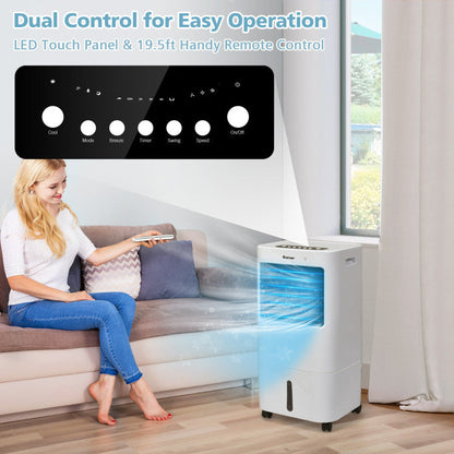 Enfriador de aire 3 en 1: ventilador y humidificador con control remoto
