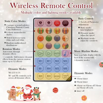 DirectDeals Christmas tree with LED lights and remote app control; wireless remote with keypad on Tampa Home & Garden Store
