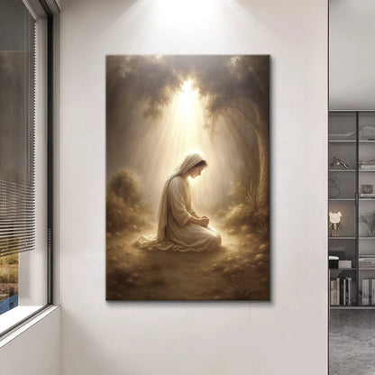 Mary Praying Faith Wall Art II Canvas Decor
