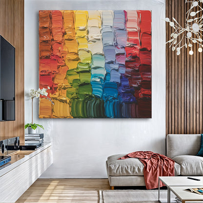Chroma Flow Wall Art canvas Tailored Canvases vibrant rainbow palette Crafting Canvas on Tampa Home & Garden Store