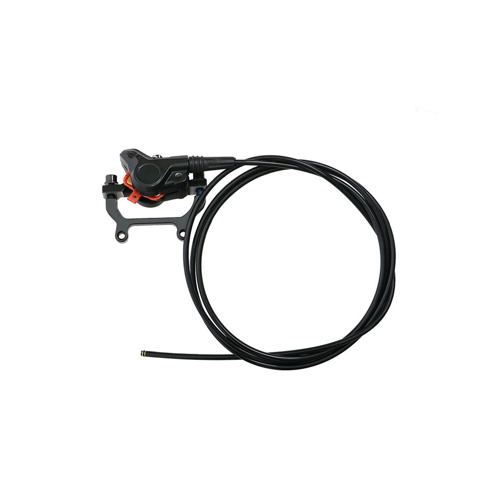 EUNORAU 2-Piston 2.0 hydraulic brake set with 180mm rotors, black lever/caliper, long hose on Tampa Home & Garden Store