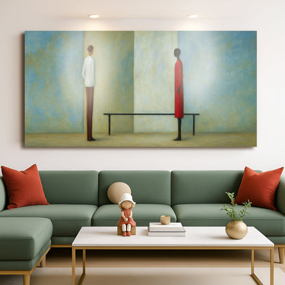 Confrontation Art Wall Canvas Print Usa