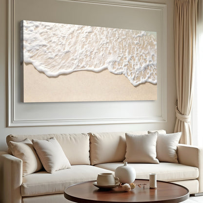 Sandy Waves Wall Art II canvas by Tailored Canvases in soft beach tones crafting canvas on Tampa Home & Garden Store