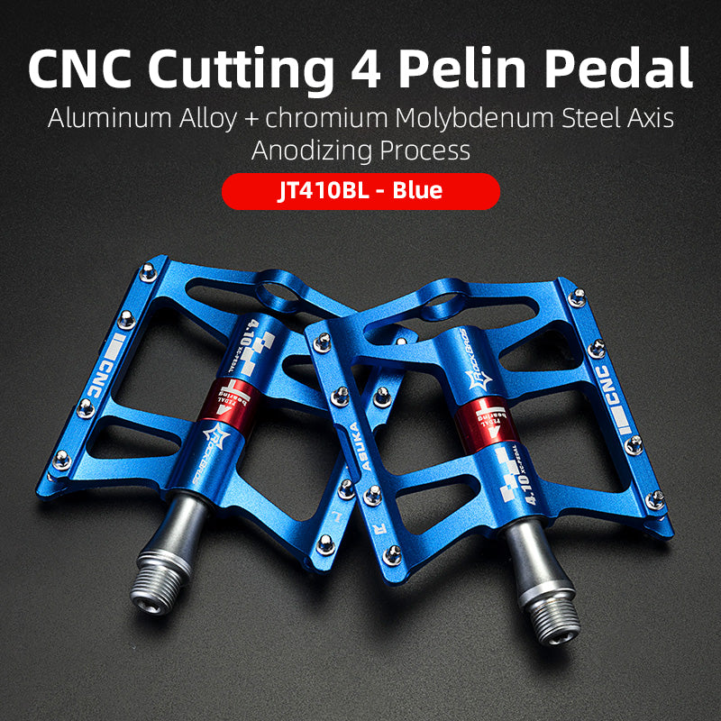Wide Aluminum Mountain Bike Pedals Quick Release