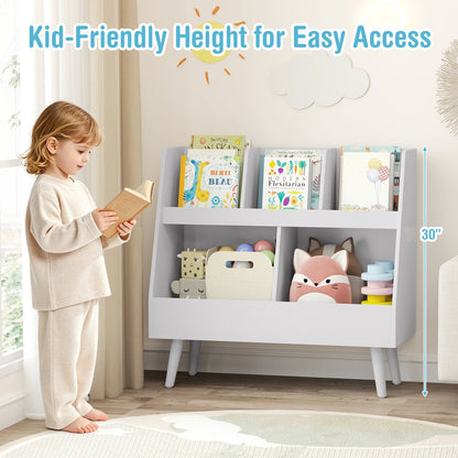 Kids Bookshelf and Toy Organizer 5-Cube Storage