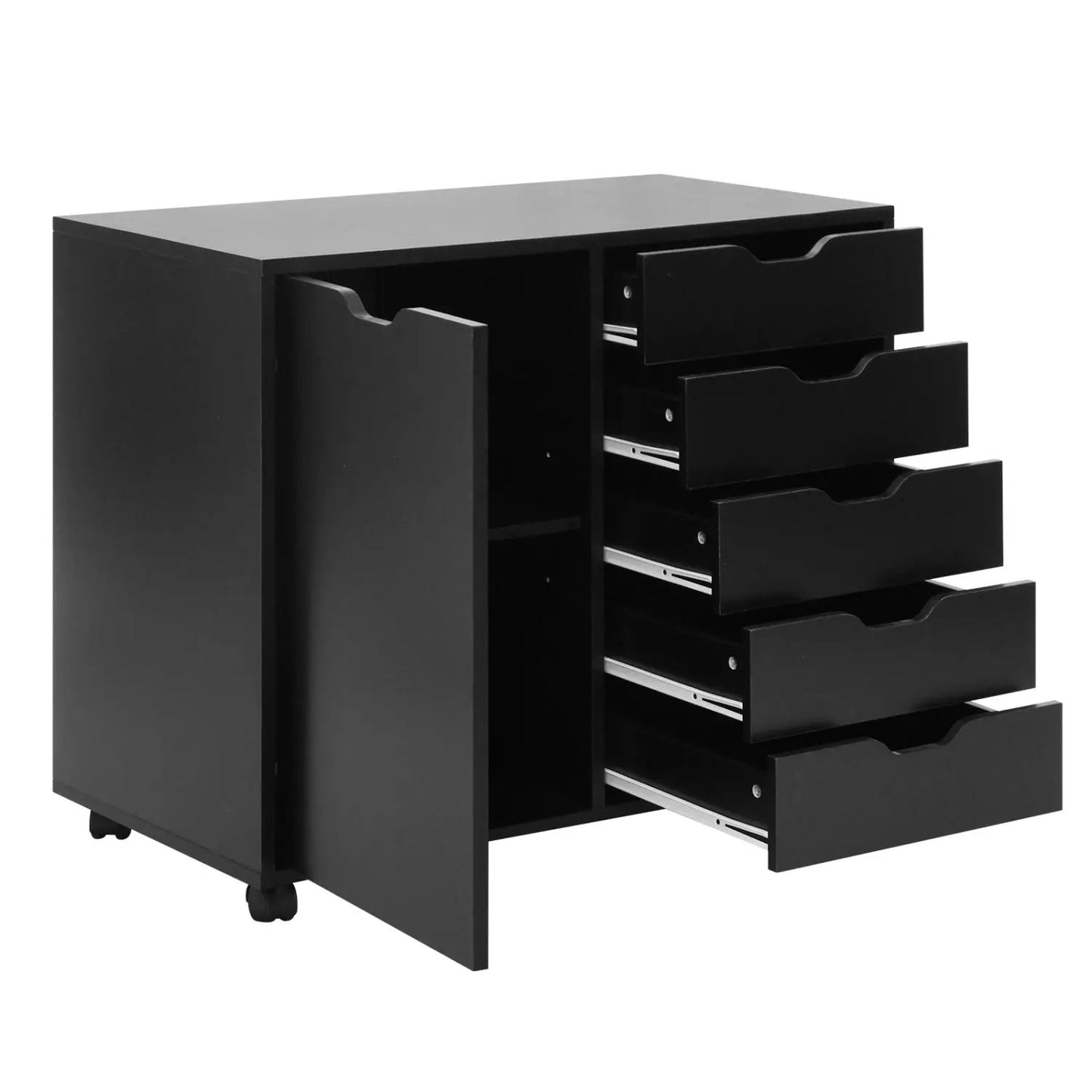 5-Drawer Storage Cabinet with Adjustable Shelf
