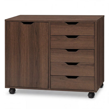 5-Drawer Storage Cabinet with Adjustable Shelf