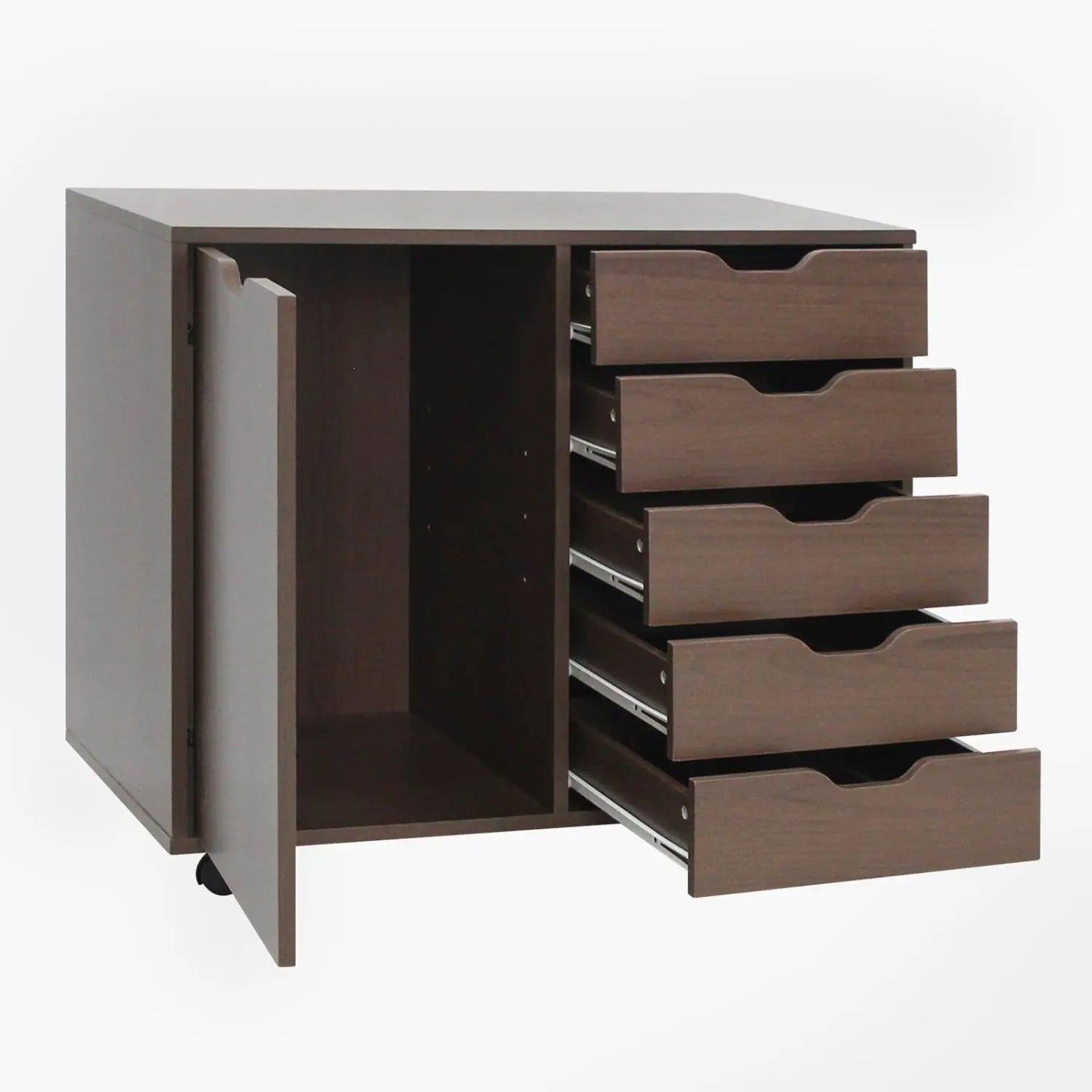 5-Drawer Storage Cabinet with Adjustable Shelf