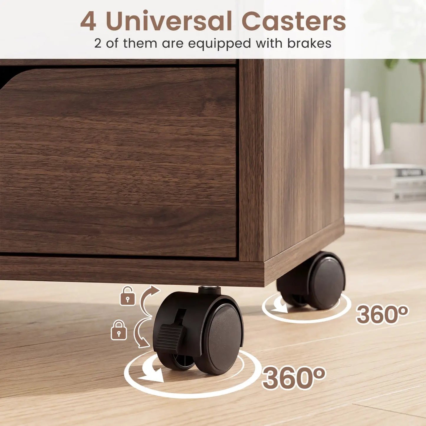 5-Drawer Storage Cabinet with Adjustable Shelf