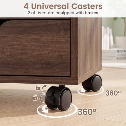 5-Drawer Storage Cabinet with Adjustable Shelf