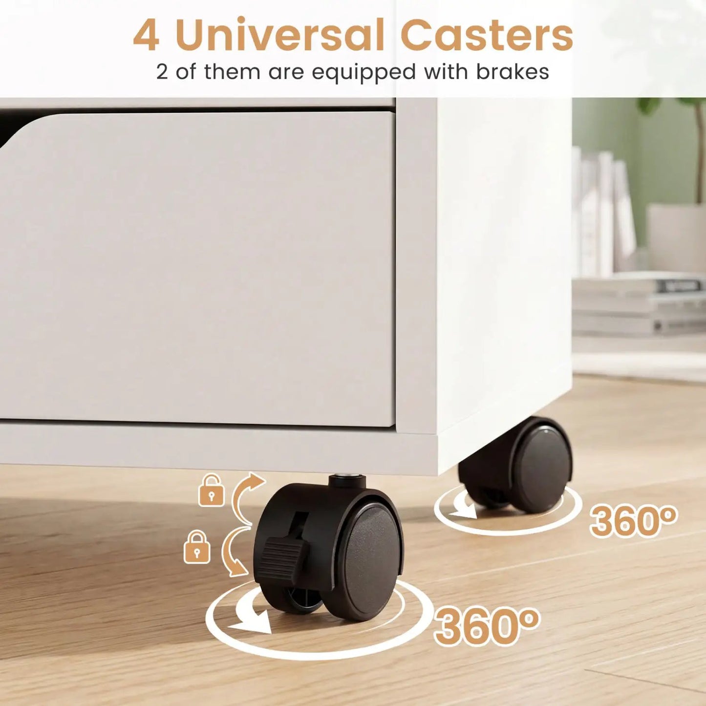 5-Drawer Storage Cabinet with Adjustable Shelf
