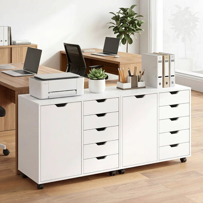 5-Drawer Storage Cabinet with Adjustable Shelf