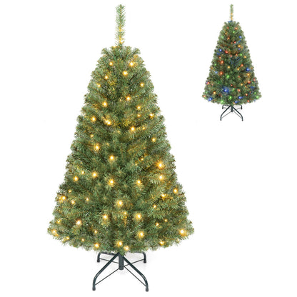 5 ft DirectDeals pre-lit Christmas tree with dual-color lights, two trees shown on Tampa Home & Garden Store