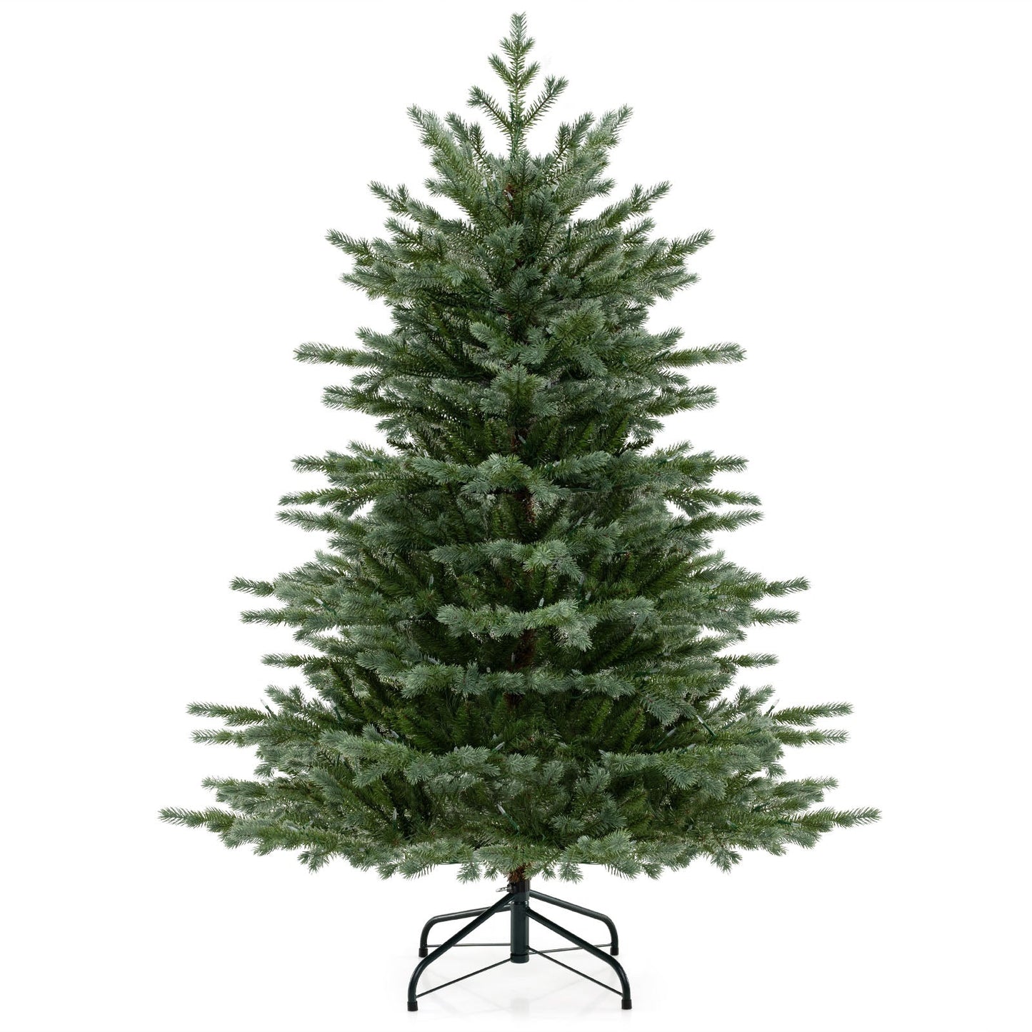 DirectDeals 5/6/7 ft artificial Christmas tree with lush PVC needles and warm white LED lights on Tampa Home & Garden Store