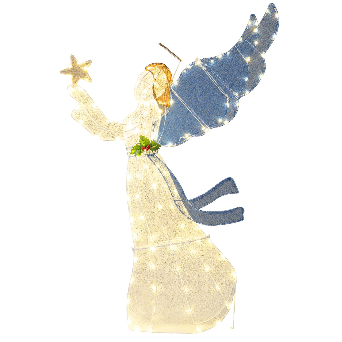 5 Feet Lighted Angel Christmas Decoration with Wings and Warm LED Lights by DirectDeals on Tampa Home & Garden Store