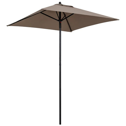 5 Foot Square Patio Market Umbrella With 4 Ribs