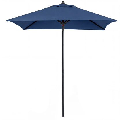 5 Foot Square Patio Market Umbrella With 4 Ribs