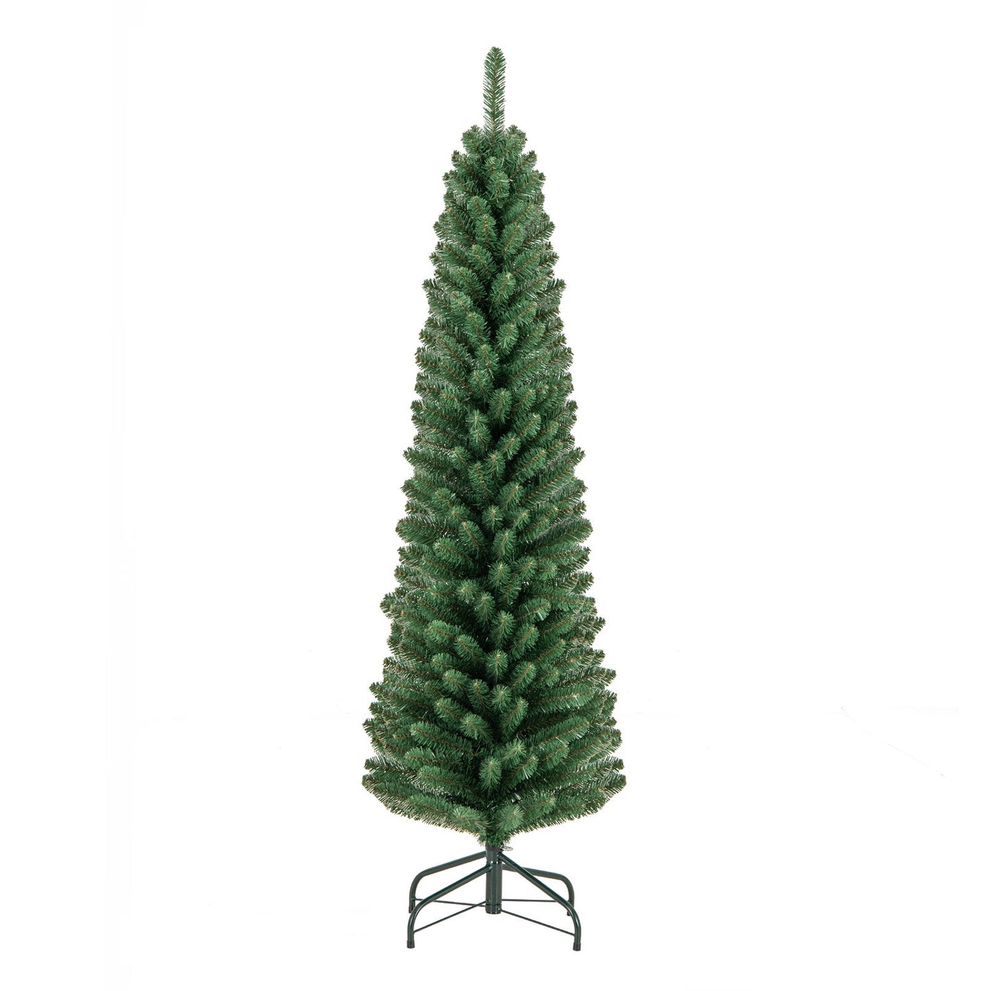 DirectDeals pencil Christmas tree 5/6/7/8 ft with memory wire branches and upgraded metal stand on Tampa Home & Garden Store