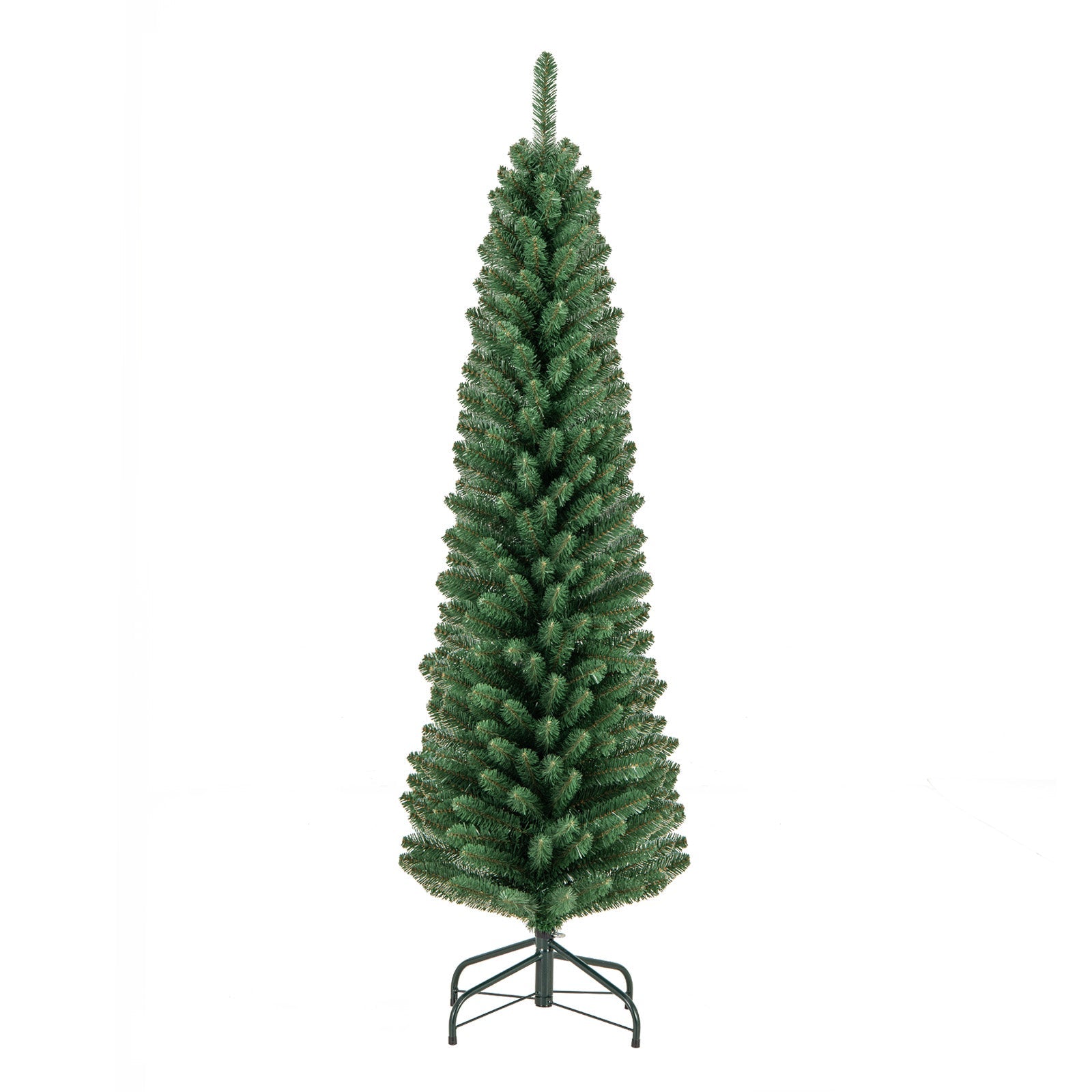 DirectDeals pencil Christmas tree 5/6/7/8 ft with memory wire branches and upgraded metal stand on Tampa Home & Garden Store