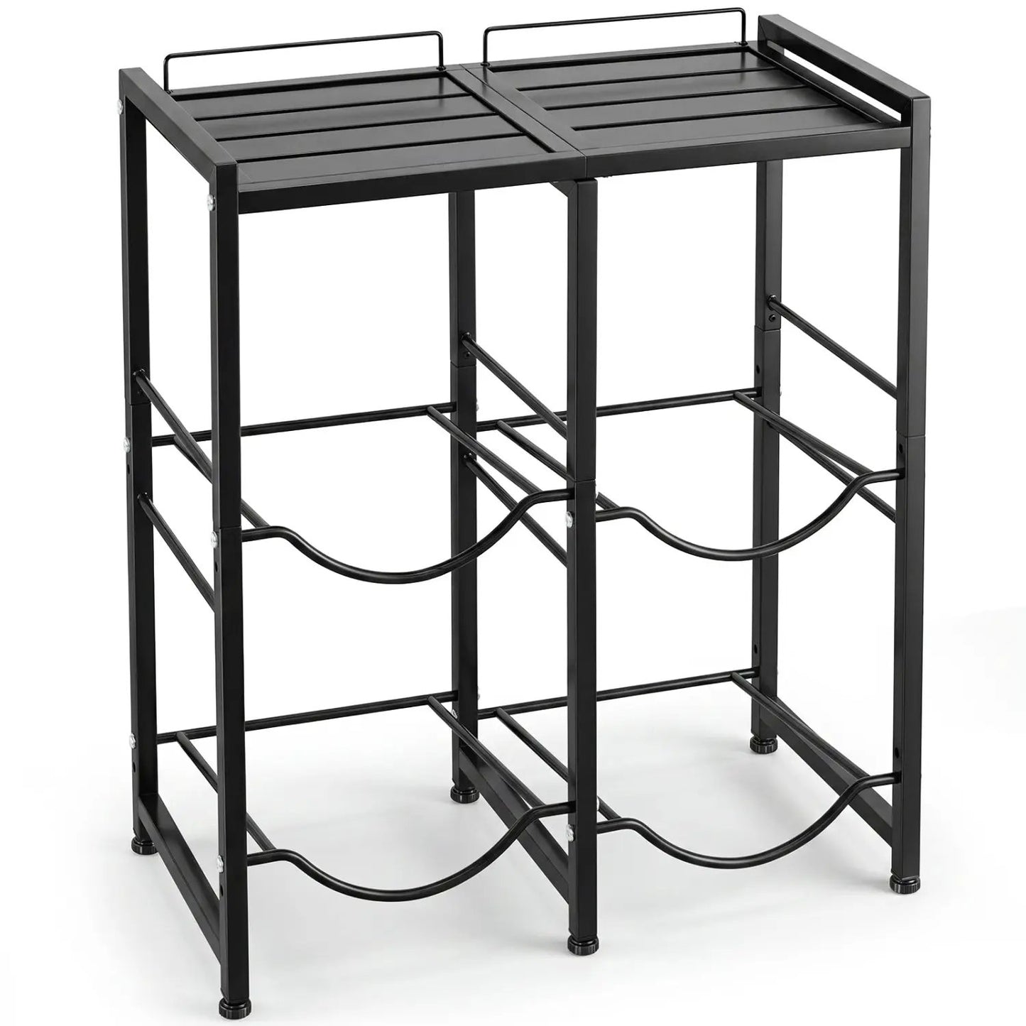 5 Gallon Water Jug Holder for 4 Bottles and Shelf