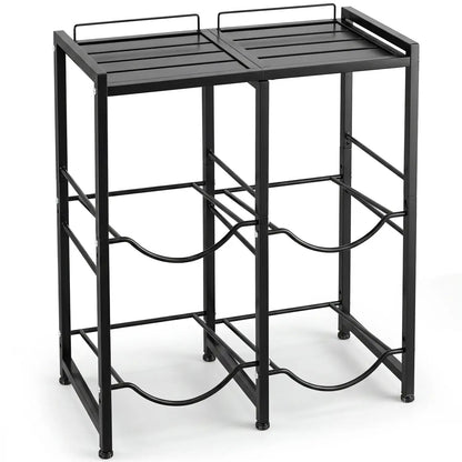 5 Gallon Water Jug Holder for 4 Bottles and Shelf