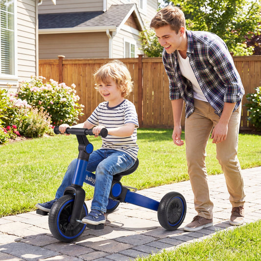5-In-1 Toddler Bike Kids Balance Bike with Removable Pedals - Tampa Home & Garden Store