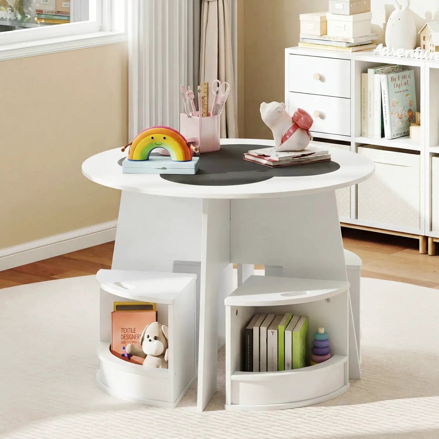 12-Drawer Rolling Cart with Multi-Use Storage