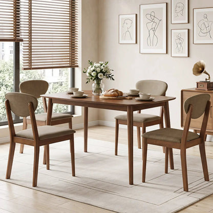 Five Piece Dining Set with Table and Chairs