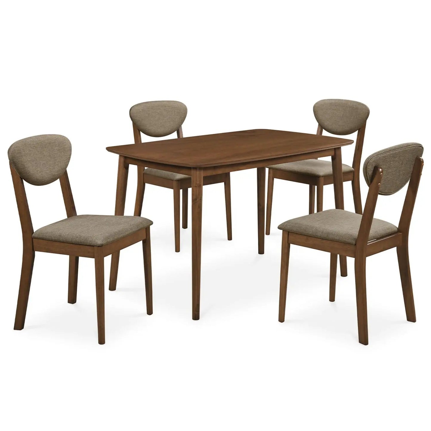 Five Piece Dining Set with Table and Chairs