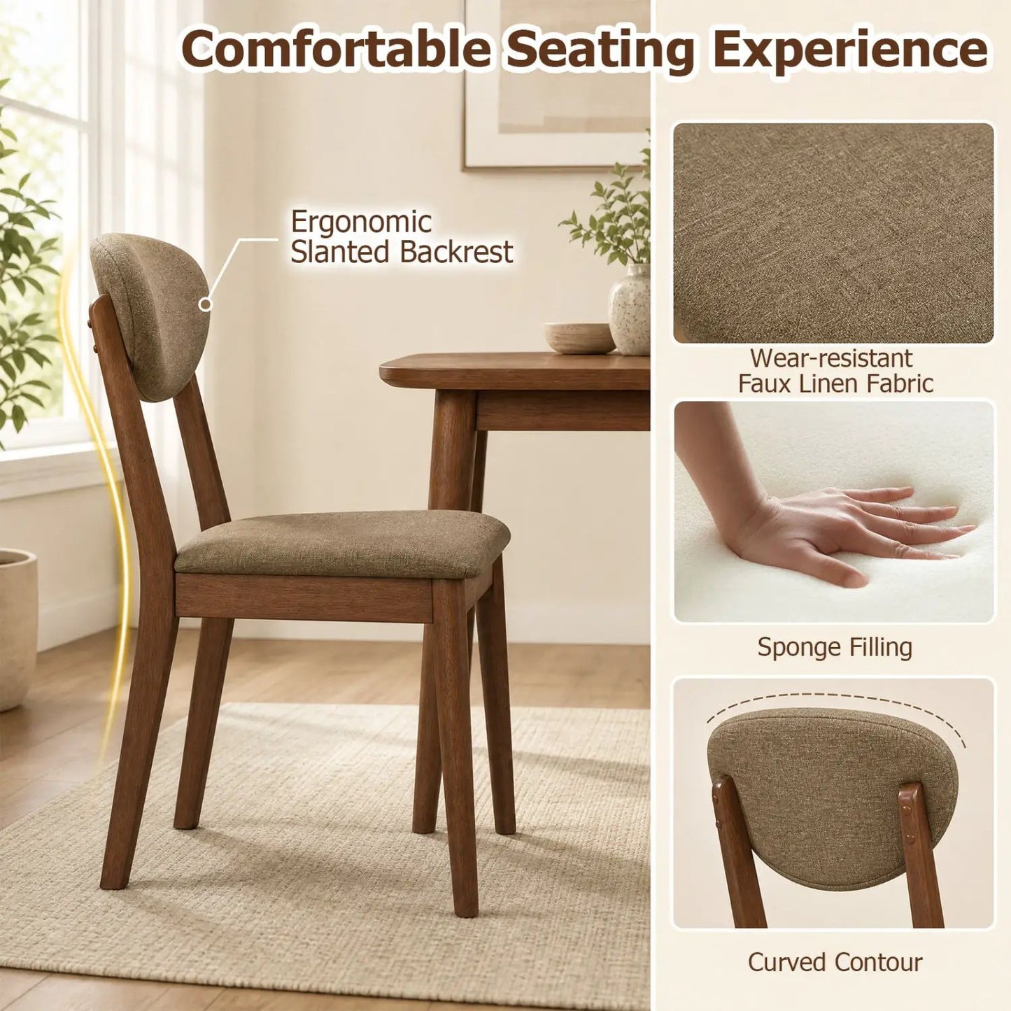 Five Piece Dining Set with Table and Chairs