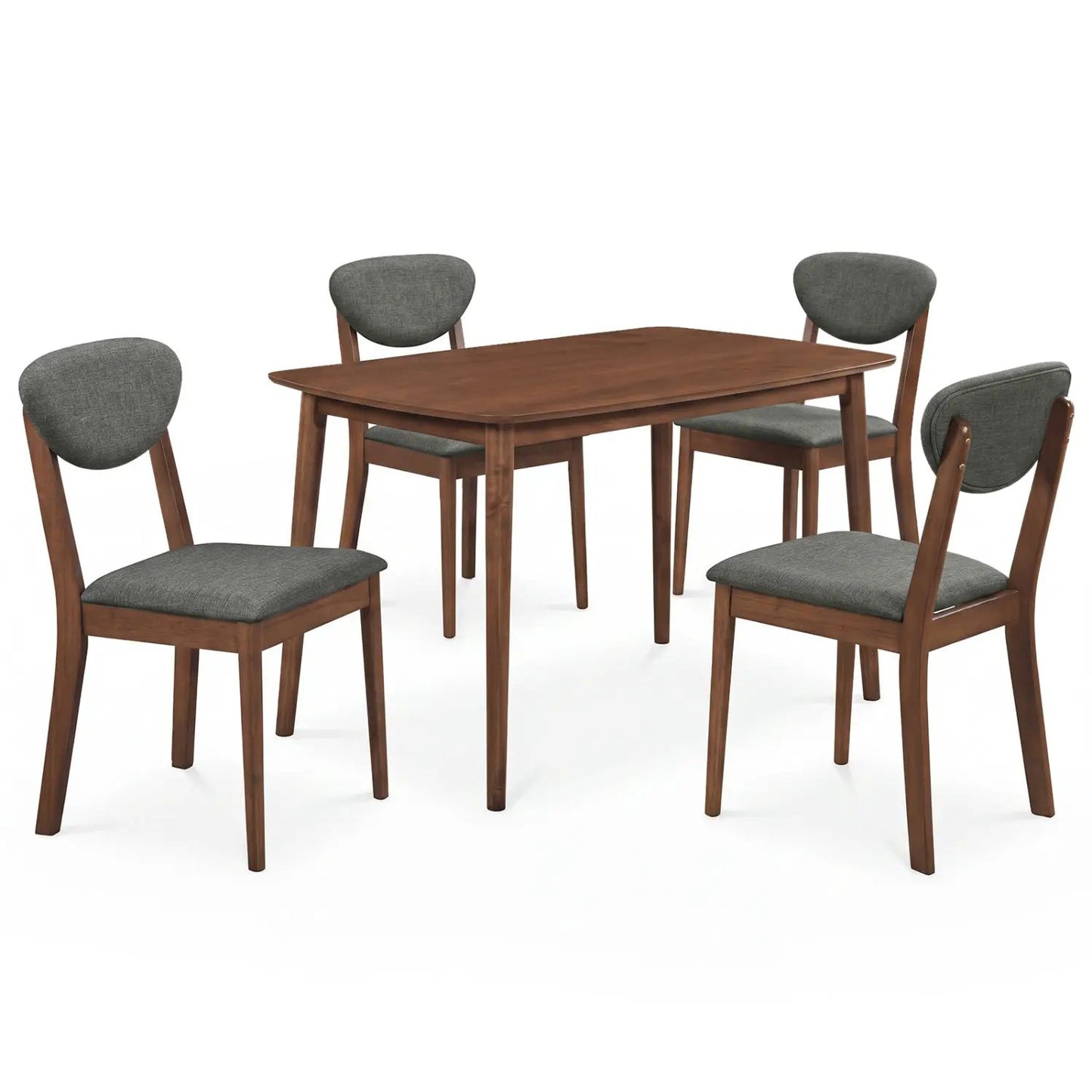 Five Piece Dining Set with Table and Chairs