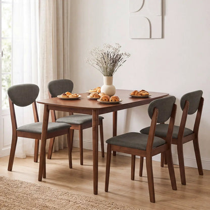Five Piece Dining Set with Table and Chairs