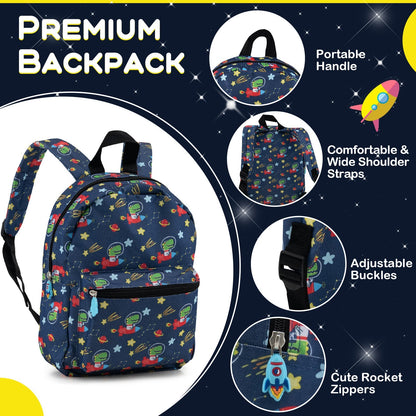 5-piece kids luggage set with navy space-print backpack GemGear on Tampa Home & Garden Store