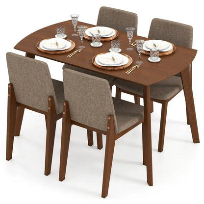 5-Piece Kitchen Table and Upholstered Chairs Set