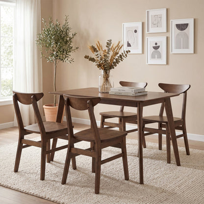 DirectDeals 5-Piece solid wood dining table set for small spaces with four chairs on Tampa Home & Garden Store