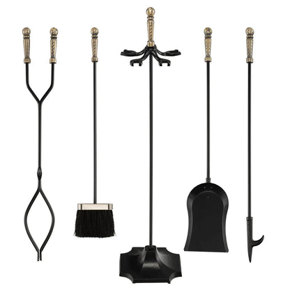 31 Inch Five Piece Hearth Tool Set for Fireplace