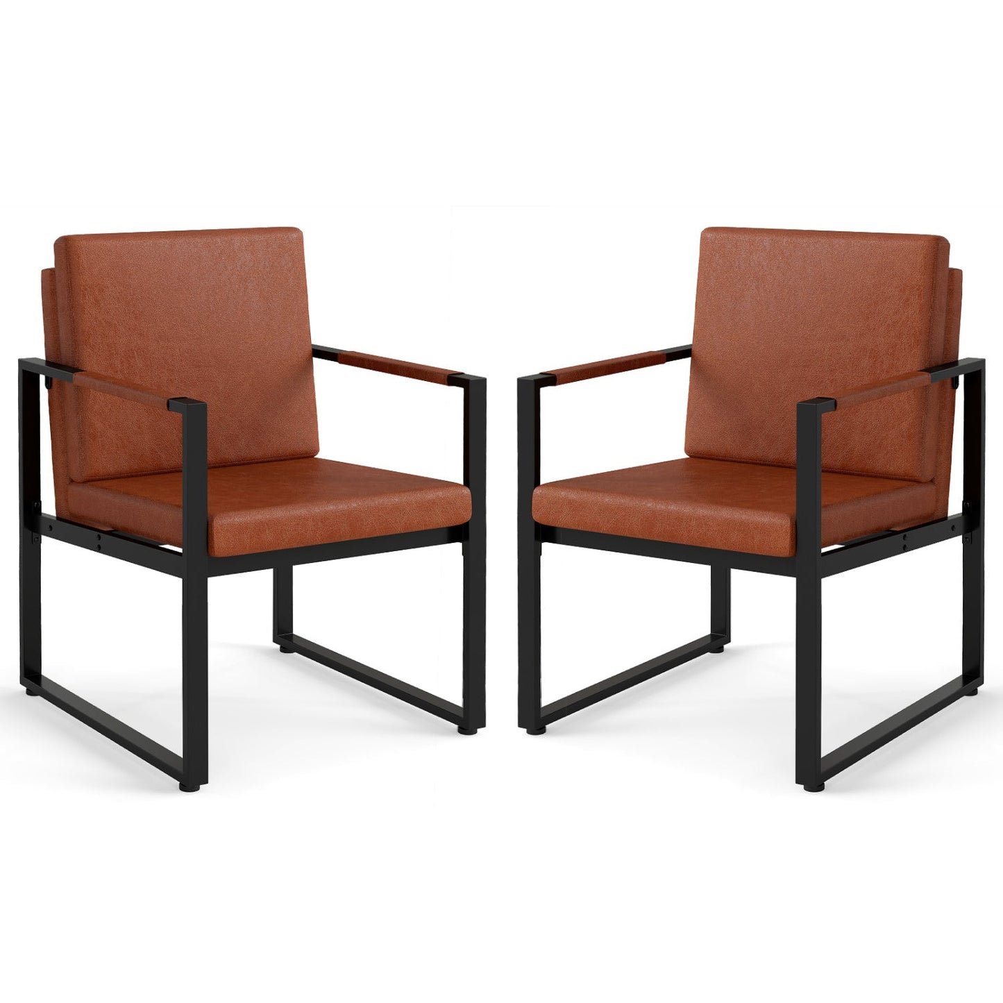5 Pieces Living Room Set with 2 Accent Chairs and 2 Coffee Tables