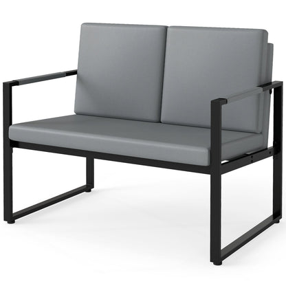 5 Pieces Living Room Set with 2 Accent Chairs and 2 Coffee Tables