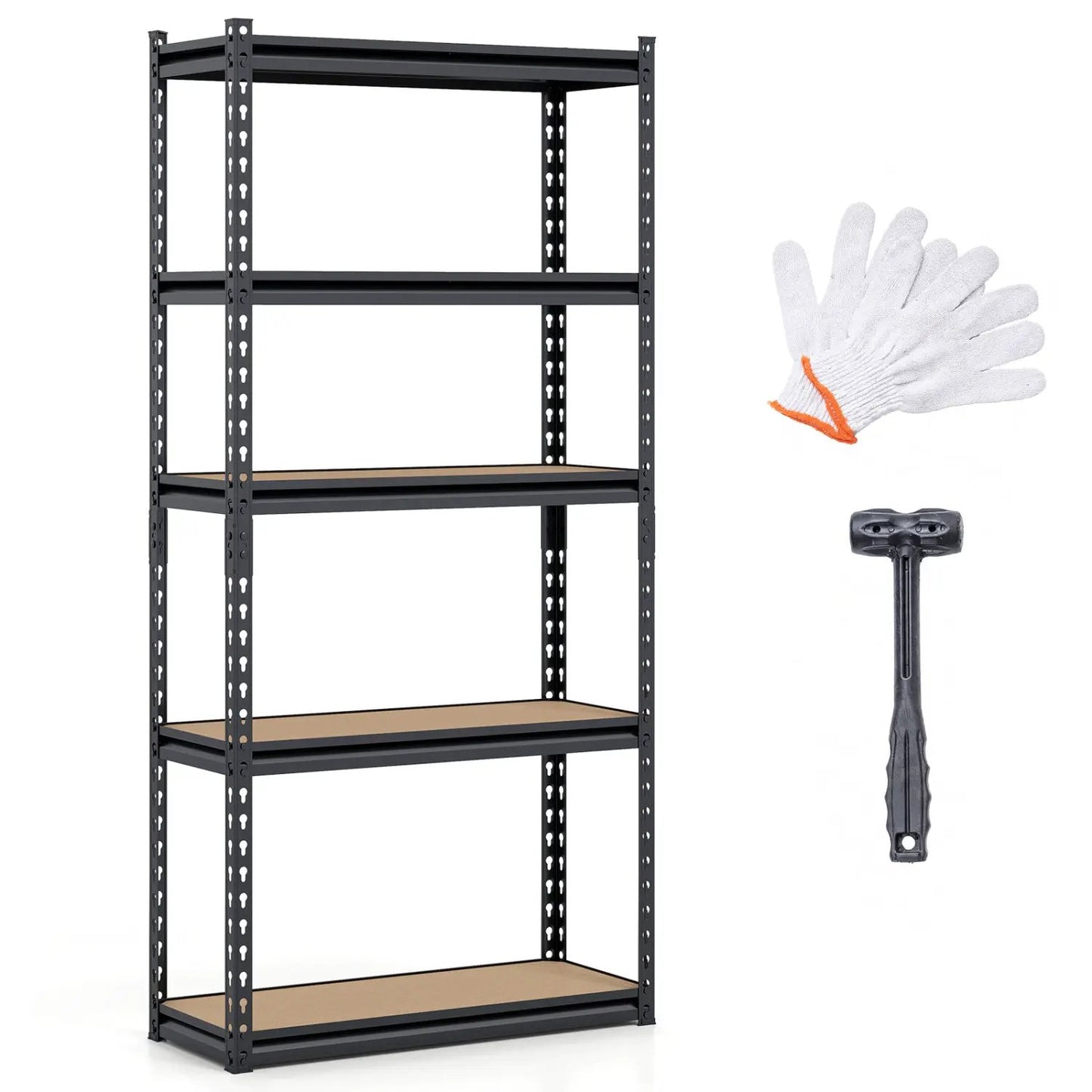 5-Tier Garage Shelving Unit Heavy Duty Metal