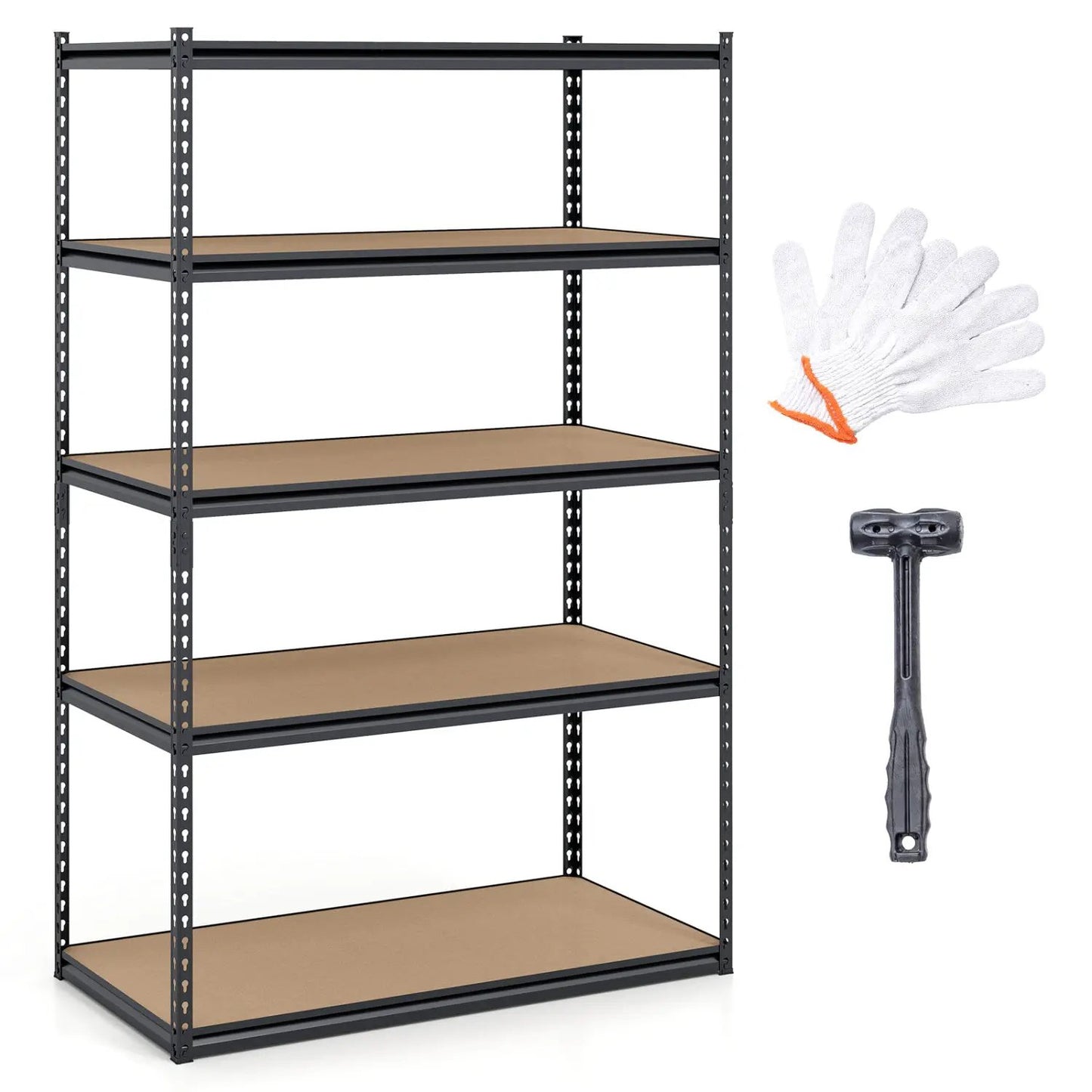 5 Tier Heavy Duty Shelving Unit 2200 Lbs Capacity
