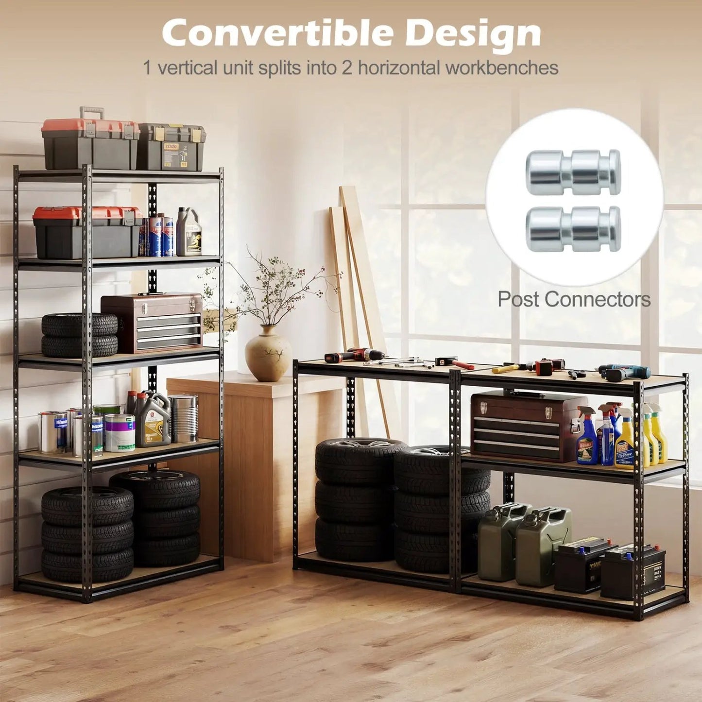 5-Tier Garage Shelving Unit with 2200 LBS