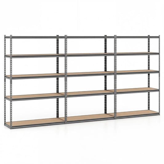 Five Tier Garage Shelving Unit 2200 Lbs Capacity