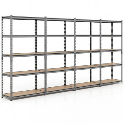 Five Tier Garage Shelving Unit 2200 Lbs Capacity