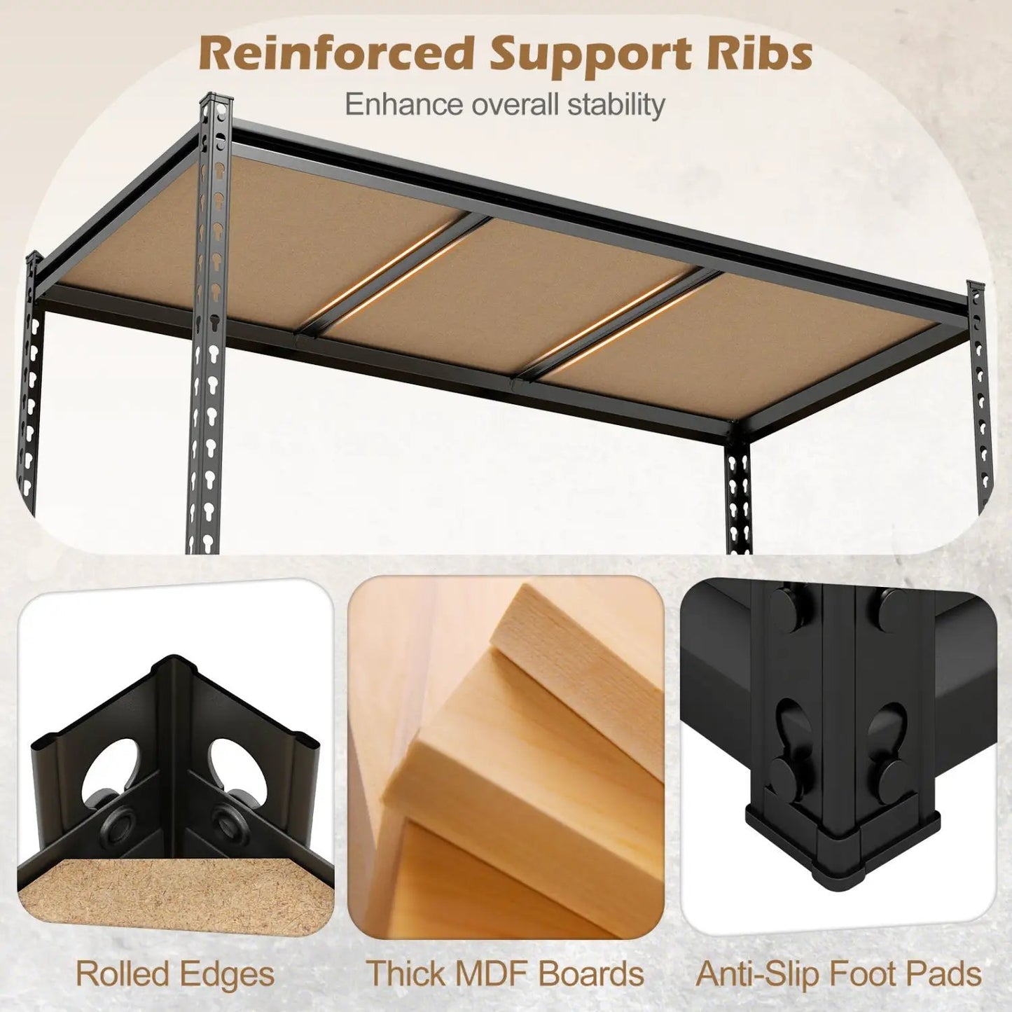 5-Tier Garage Shelving Unit for Warehouse