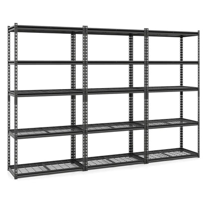 5 Tier Heavy Duty Rack with Adjustable Shelves