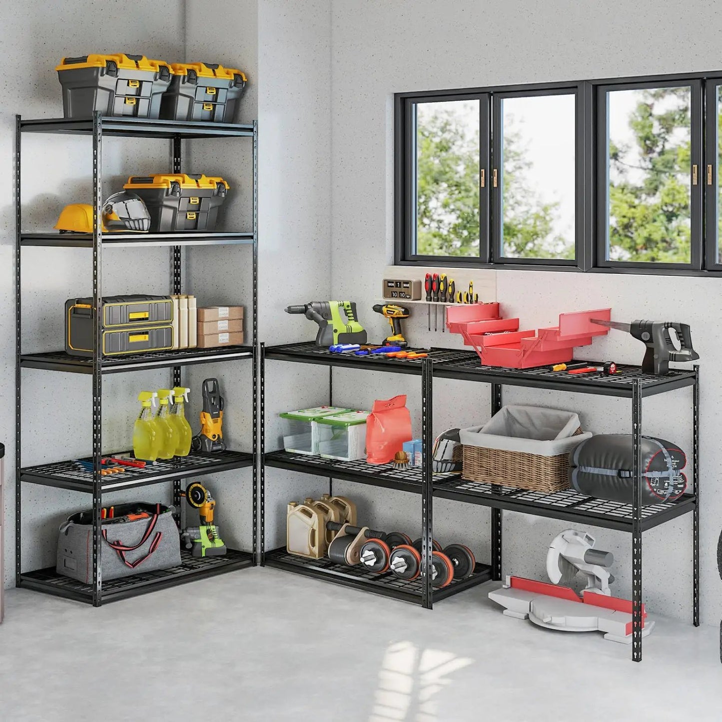 5 Tier Heavy Duty Rack with Adjustable Shelves