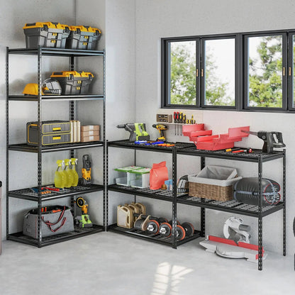 5 Tier Heavy Duty Rack with Adjustable Shelves