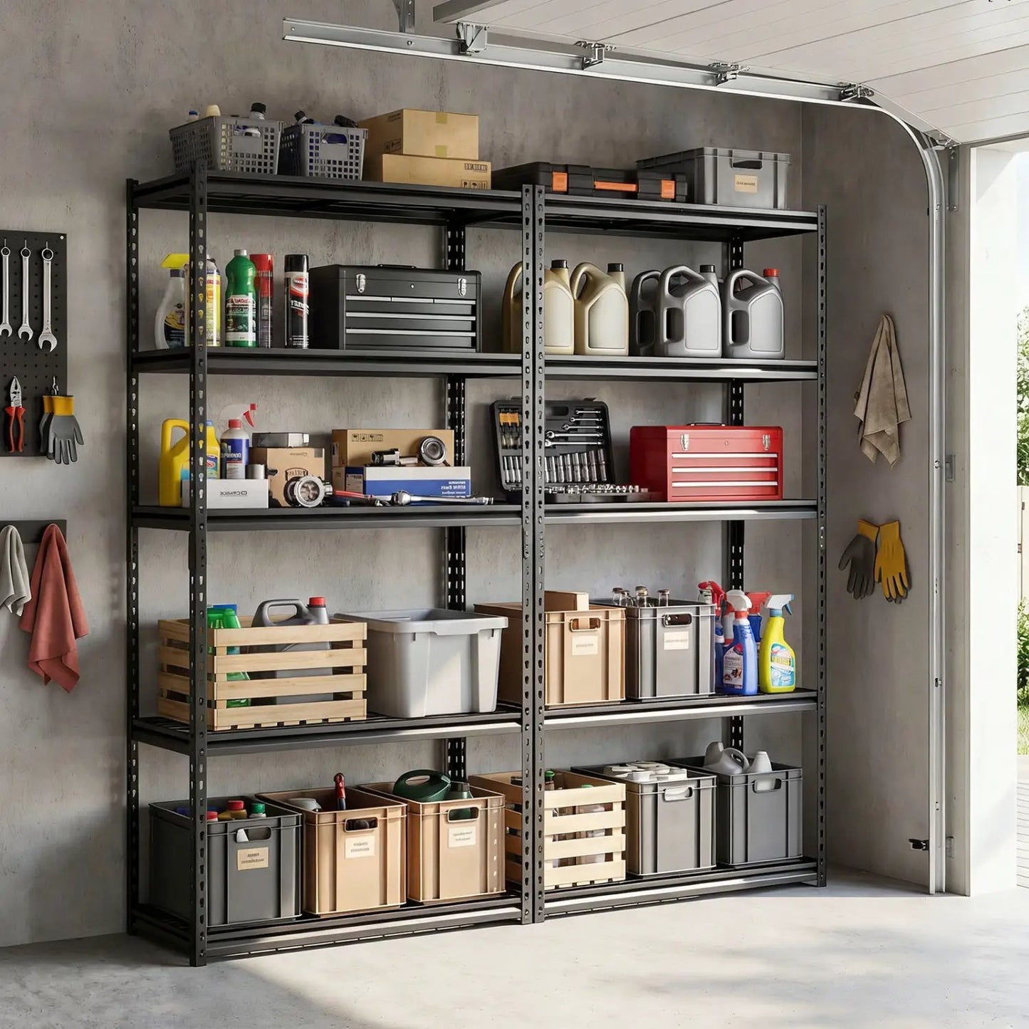5 Tier Heavy Duty Rack with Adjustable Shelves