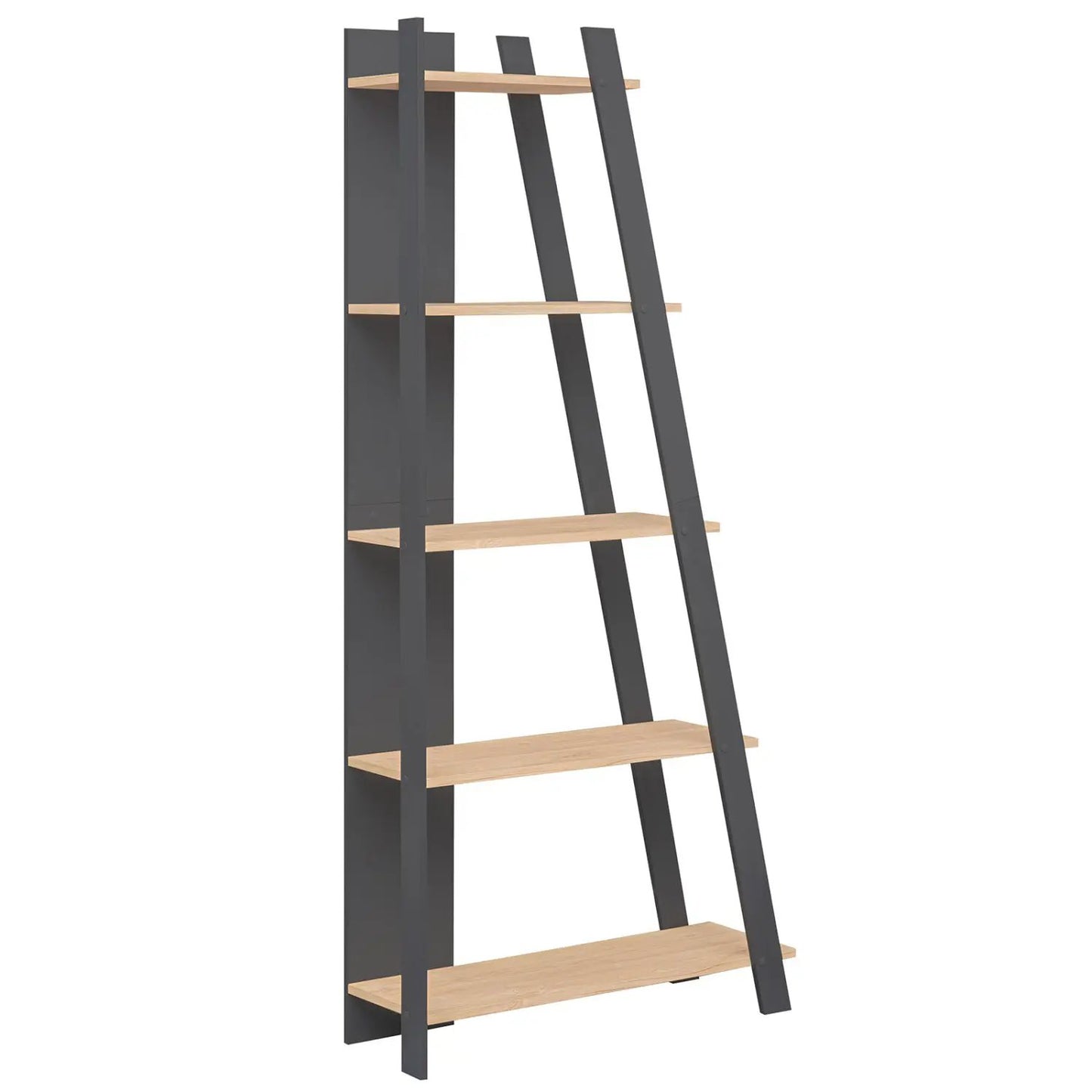 5-Tier Bookshelf for Small Spaces, Tall Narrow