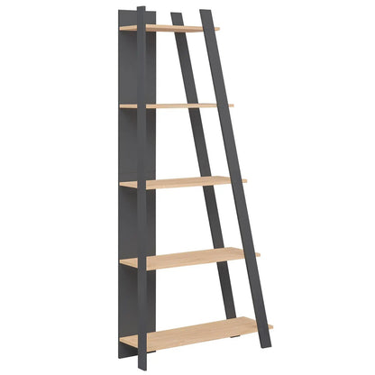 5-Tier Bookshelf for Small Spaces, Tall Narrow